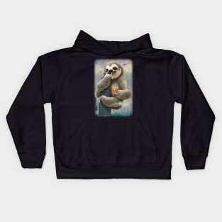 SLOTH ATTACK Kids Hoodie